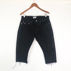 Beautiful Ful Mens Skinny Jean‎ Short Size 32 Black Raw Hem USA